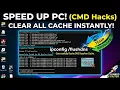 How to Speed Up PC Clear All Cache Instantly Using CMD Free Batch Script