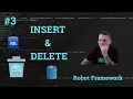 Robot Framework CZ Database Testing - INSERT DELETE PostgreSQL