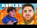 Kinderen Ragebaiten op Roblox