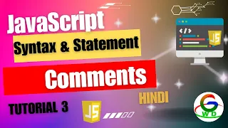 JavaScript Statements Syntax or Comments in hindi Guri web developer javaScript tutorial