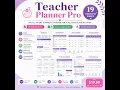 Teacher Planner Spreadsheet Lesson Planner Gradebook Student Tracker