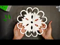 how to make a paper snowflake diy snowflakes decorations snowflake decorations snowflake template