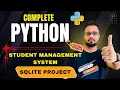 Student Management System using Python SQLite Database Full CRUD App