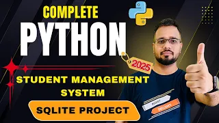 Student Management System using Python SQLite Database Full CRUD App