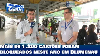 Transporte coletivo: mais de 1.200 cartões foram bloqueados neste ano em Blumenau