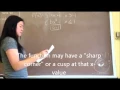 How to find if a function is differentiable given a Piecewise Function AP Calculus AB