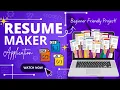 Resume Builder Website Using HTML CSS JavaScript with Live