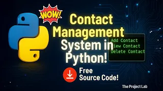 Contact Management System in Python Free Source Code