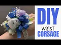 Easy Corsage Tutorial Royal blue White