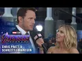 Download Lagu Scarlett Johansson \u0026 Chris Pratt take over at Avengers: Endgame LIVE Premiere