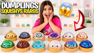 COMPREI 10 DUMPLING SQUISHY PRA ENCONTRAR O MAIS RARO! 😱 será que consegui?