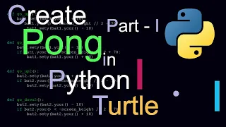 Pong Game Tutorial Python Turtle Part 1 Basic Setup and Player Movement