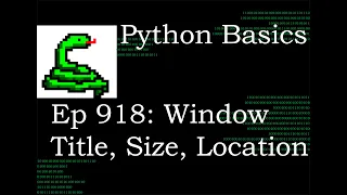 Python Basics Tutorial How to Title Size and Placement of a Tkinter Window Digital Clock Series
