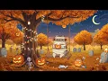 Download Lagu Halloween Evening with Pusheen 🎃☕ Soft Lofi Beats for Sleep \u0026 Study | Cozy Autumn Ambience