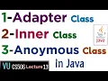 CS506 Lecture 13 - Adapter Class Inner Class Anonymous Class in Java