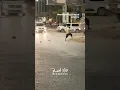 Palestinian confronts “Israeli” vehicles with his shoe in the West Bank