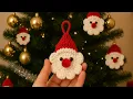 10 Minute Crochet Santa Claus Easy Holiday Ornaments Gifts Tutorial Tiny Crochet Lab