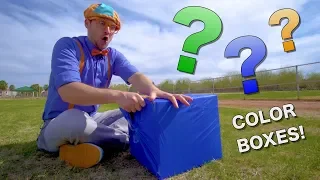 Learn Colors With Blippi Educational Videos For Toddlers Color Boxes 