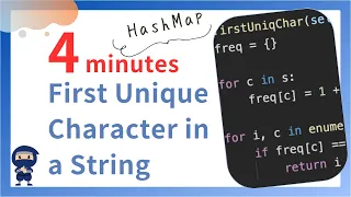 First Unique Character in a String - Most People Miss This Trick