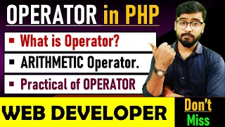 PHP Tutorial - Operator in PHP Arithmetic Operator in PHP php tutorial for beginners