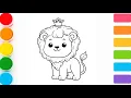 Download Lagu How to draw a lion | easy step by step