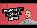 Build a JavaScript Responsive Sidebar Menu