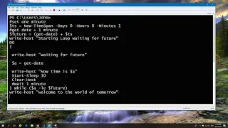 Powershell do while time
