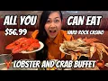 ALL YOU CAN EAT LOBSTER CRAB BUFFET AT HARD ROCK CASINO COUNCIL OAKS STEAKHOUSE AND SEAFOOD