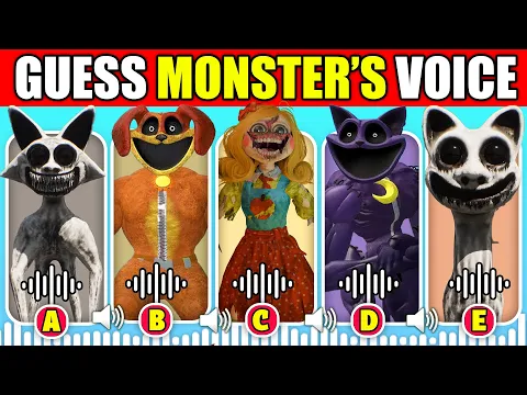 Download MP3 IMPOSSIBLE 🔊 Guess The MONSTER'S VOICE | Zoonomaly + Poppy Playtime Chapter 4 | Catnap, Smile Cat