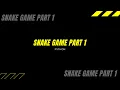 PYTHON SNAKE GAME PART 1