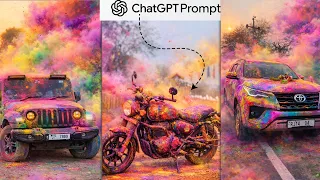 Trending Bike Holi Ai Photo Editing | Bike & Car Holi Ai Photo Editing | Bike Holi Ai Photo Editing