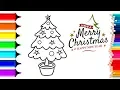 Christmas Tree Coloring Pages Merry Christmas The Kids Zone