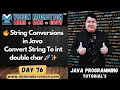 String Conversions in Java Convert String To int double char