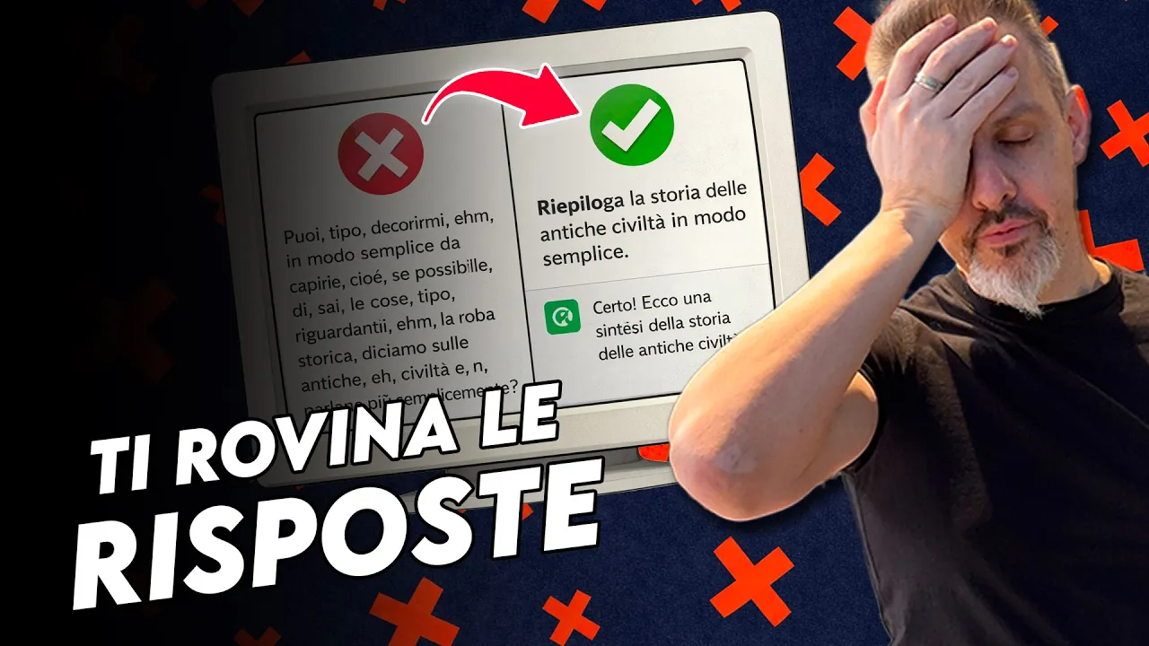 Anteprima di Il 90% di voi sbaglia prompt: le 5 regole d’oro (prompt gratis)