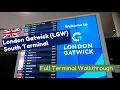 LONDON GATWICK AIRPORT South Terminal Walkthrough LGW Departures Arrivals Walking Tour