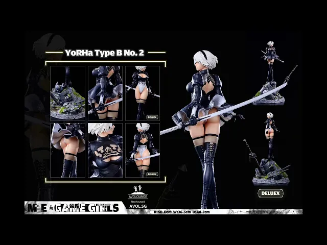 MKE Game Girls - Nier Automata 2B (2 Variants) (Pre-Order Resin Collectible Statue)