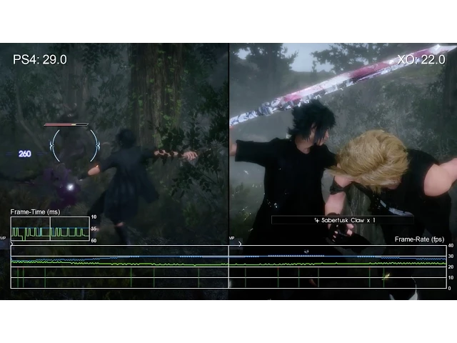 Final Fantasy 15 Demo PS4 vs Xbox One Gameplay Frame-Rate Test