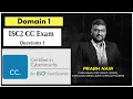 Get an Edge on Your ISC2 Domain 1 CC Certification Best Practice Questions