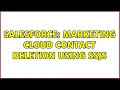 Salesforce Marketing cloud Contact deletion using ssjs