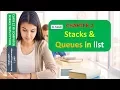 CLASS 12 XII COMPUTER SCIENCE UNIT 2 CHAPTER 2 STACKS AND QUEUES IN LIST IN PYTHON IN HINDI PART 1