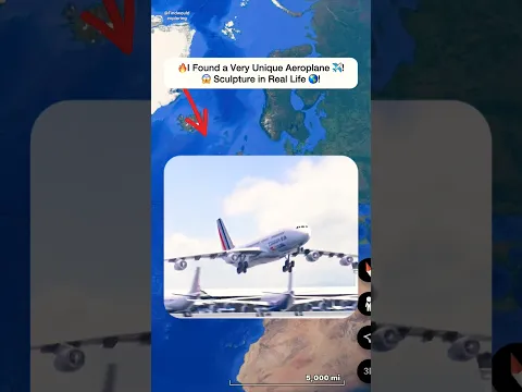😱 Very Unique Aeroplane Structure ✈️ Found On Google Earth 🌏 l! #shorts #findwouldexploring