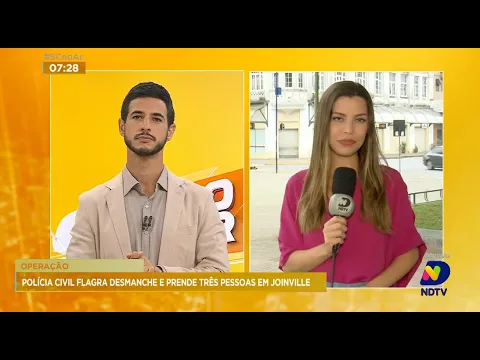Polícia Civil flagra desmanche e prende três pessoas em Joinville