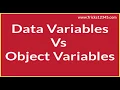VBA Macros Object Variable Vs DataVariable