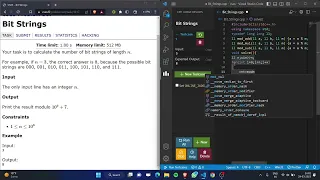 Bit Strings from CSES Problem Set