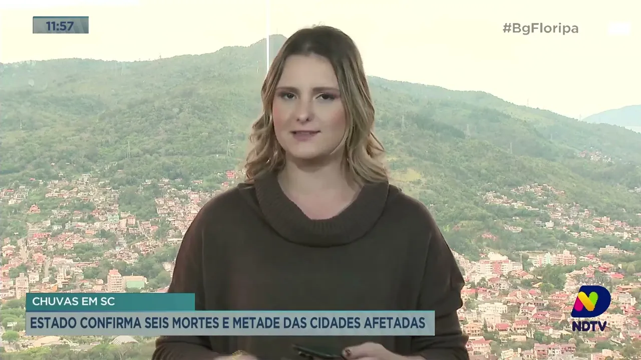 Chuva em SC: Estado confirma seis mortes e metade das cidades afetadas