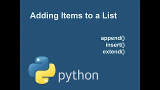 Adding Items to a List in Python append insert extend Explained with Examples