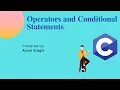 Operators and Conditional Statements ARRAY SESSION 3
