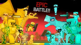 Download THE EPIC BATTLE - DIAMOND AND GOLD MONSTER SCHOOL - WATCH THE SURPRISING ENDING MP3