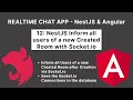 NestJS Inform all users of a new Created Room with Socket io Realtime Chat App