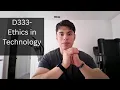 WGU-D333 Ethics in Technology Review